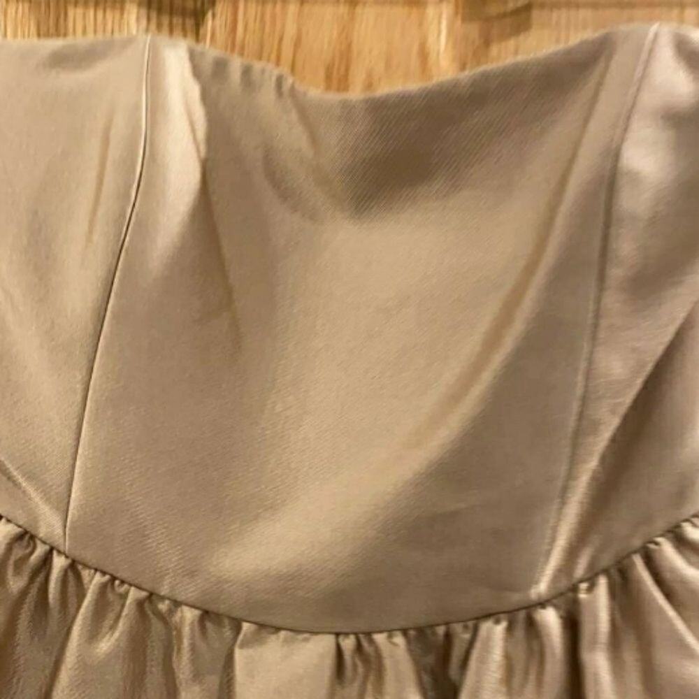 Co Strapless Satin High-Low Cocktail Dress - Picture 7 of 15
